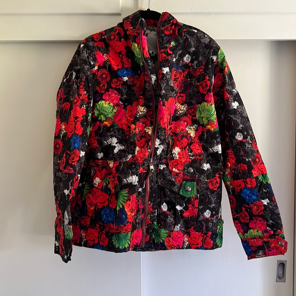 Burton floral snowboarding jacket
